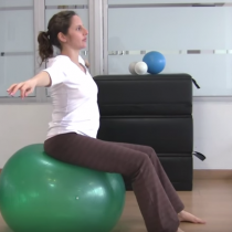 Ejercicios embarazadas balón pilates