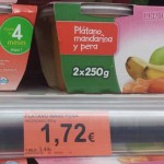 Comparando precios: potito de frutas vs papilla de frutas casera